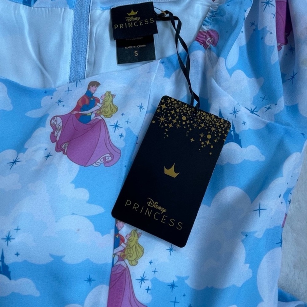 NWT Her Universe Disney Sleeping Beauty Clouds Long-Sleeve Dress - Picture 5 of 6
